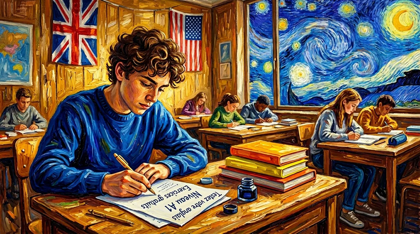 Exercices d'anglais gratuits pour tester votre niveau