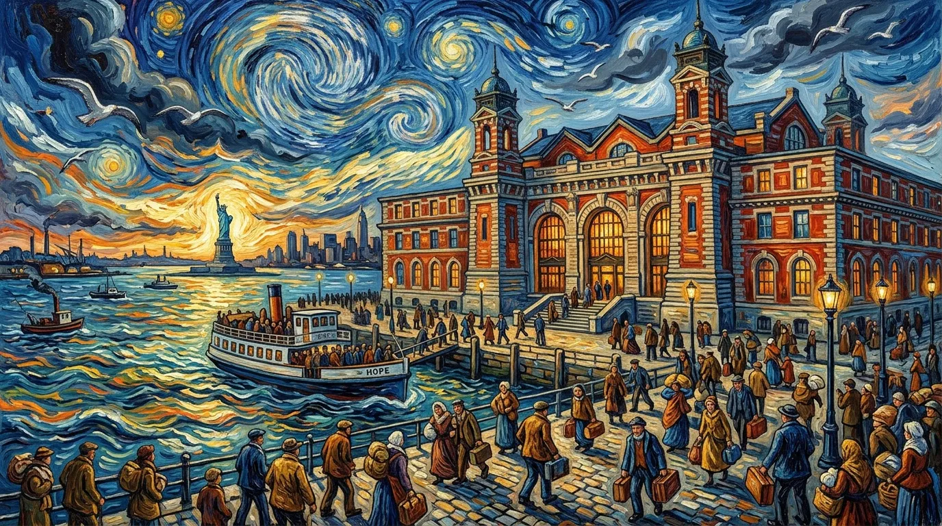 Actualités PDF document Ellis Island corrigé - Ressources et analyses